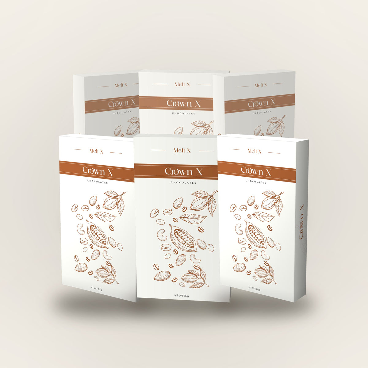 Six crownX boxes, bundle of 6